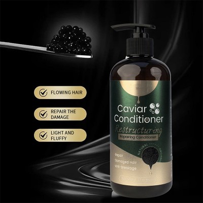 Caviar Keratin Repair Shampoo and Conditioner Set Nourishing Hair Mask