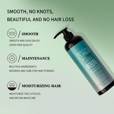 Organic Hair Care Treatment Set Sulfate-Free Curly Hair Shampoo and Curl Conditioner