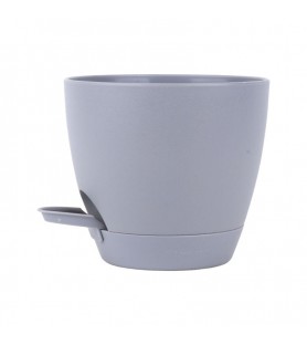 Self-watering plastic round flower pot