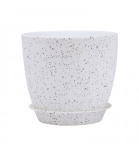 Cylindrical breathable plastic flower pot 