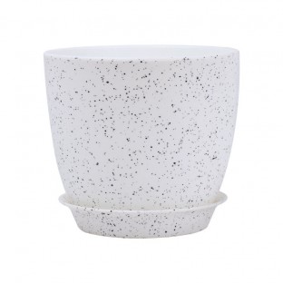 Cylindrical breathable plastic flower pot