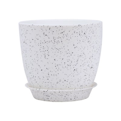 Cylindrical breathable plastic flower pot