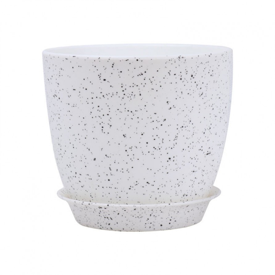 Cylindrical breathable plastic flower pot