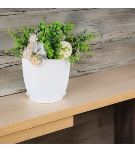 Cylindrical breathable plastic flower pot