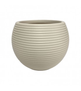 Striped Spherical Large-Mouth Decorative Flower Pot