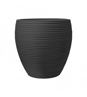 Tall modern freestanding plastic flower pot 