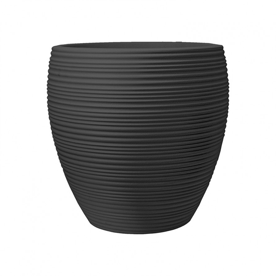 Tall modern freestanding plastic flower pot