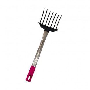 Metal steel garden weed rake