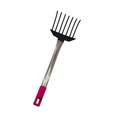 Metal steel garden weed rake