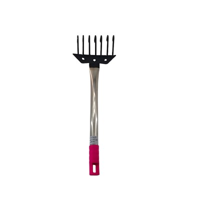 Metal steel garden weed rake