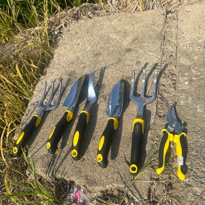 Heavy-duty alloy gardening tool set