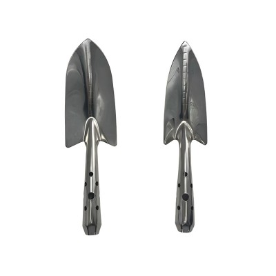 Set of two stainless steel garden trowels