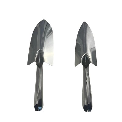 Set of two stainless steel garden trowels
