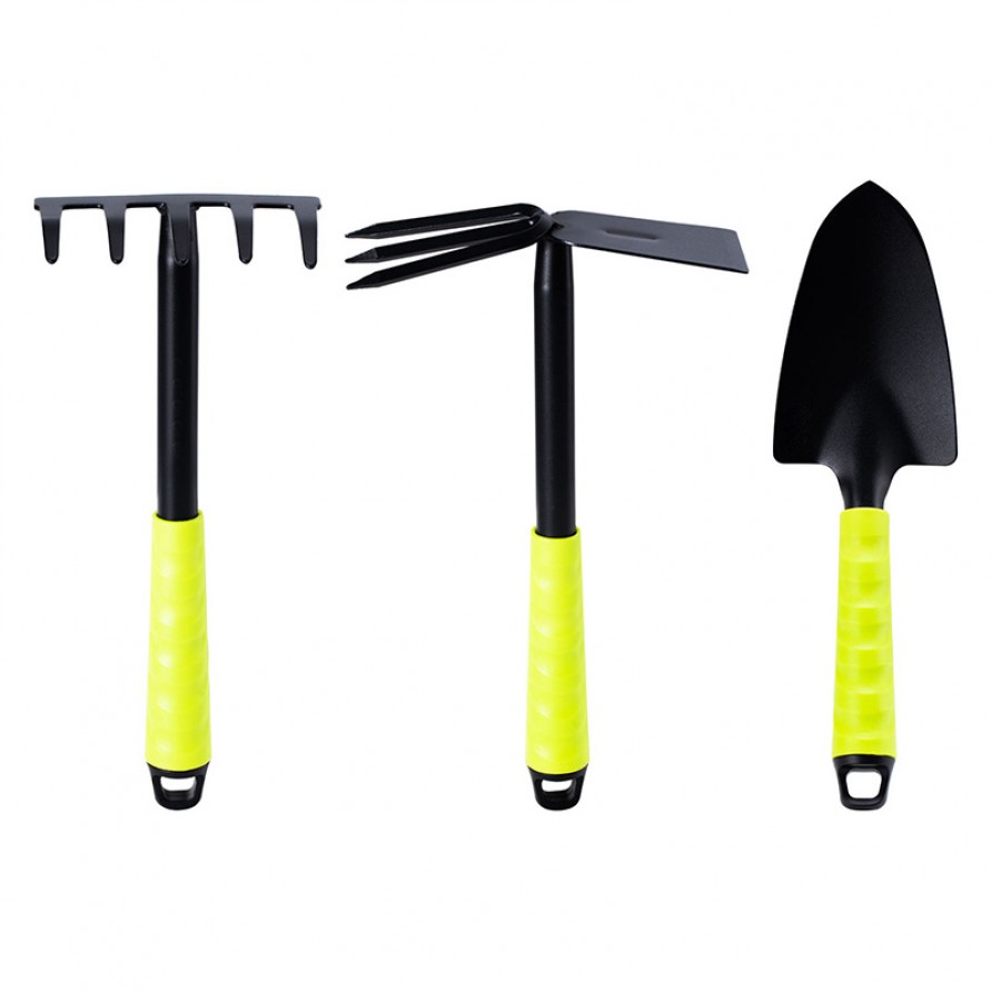 Multifunctional three-piece household gardening tool set