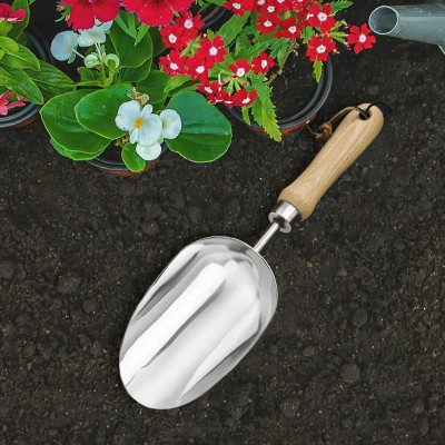 Carbon steel and PVC dual-color garden trowel