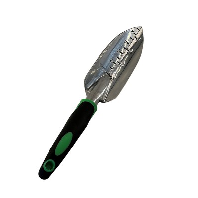 Garden trowel with plastic handle