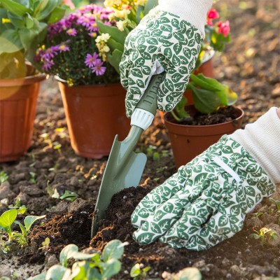 Durable carbon steel gardening shovel with wooden handle