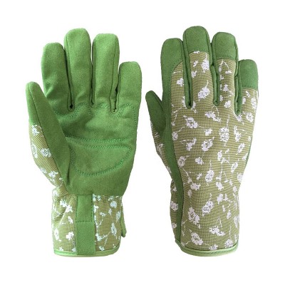 Ultra-fine fiber polyester reinforced gardening gloves