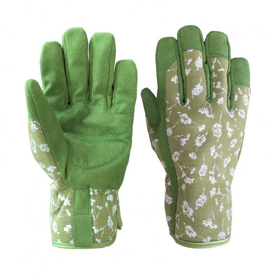 Ultra-fine fiber polyester reinforced gardening gloves