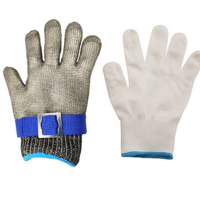Industrial cut-resistant stainless steel wire gloves