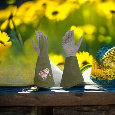 High-quality embroidered gardening and protective gloves