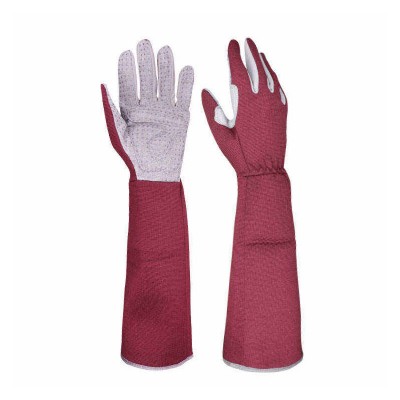 Long-sleeved gardening gloves with elbow protection
