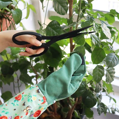 Long-sleeved reinforced puncture-resistant gardening gloves