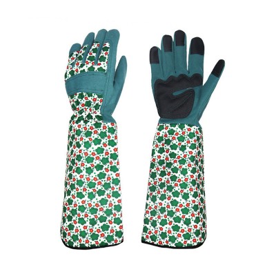 Long-sleeved forearm protection gardening gloves