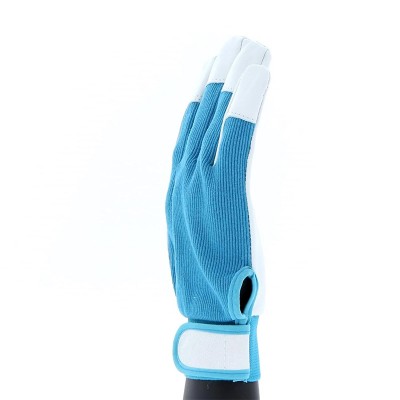 Microfiber silicone gardening gloves with finger protection