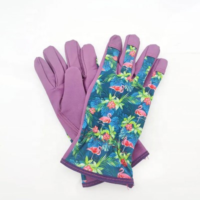 Cowhide synthetic leather gardening gloves