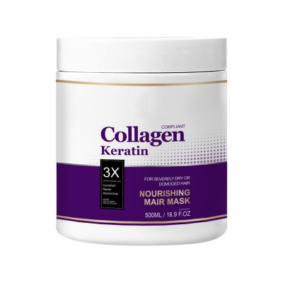 Collagen Keratin Hair Repair Mask for Damaged Hair Nourishing Intensive Care