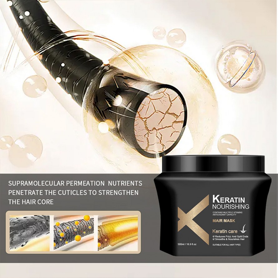 Professional Repair Keratin Hair Mask Nourishing Smooth Care Professional Repair Keratin Hair Mask Nourishing Smooth Care