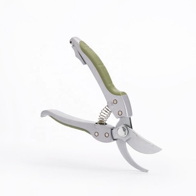 High-quality garden pruning shears with metal handles