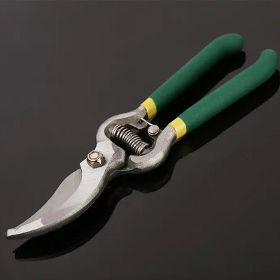 8-inch polished steel garden pruning shears