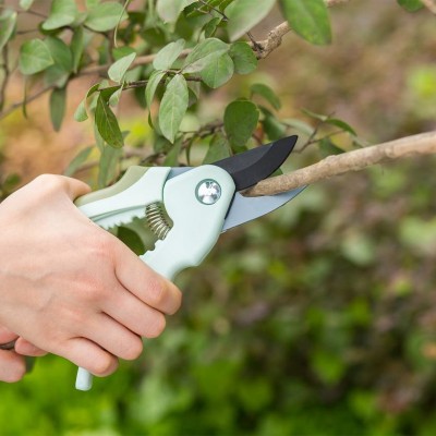 Aluminum alloy handle garden bypass pruning shears