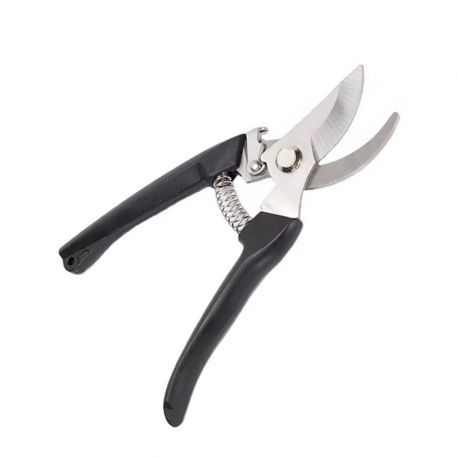 Stainless steel bypass pruning shears for trees and shrubs