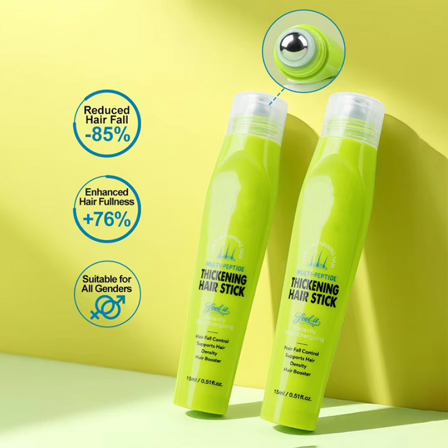 Peptide Roll-On Scalp Treatment Serum for Hair Density, Anti-Hair Loss, Smooth Frizz, Volume & Shine, Portable Peptide Roll-On Scalp Treatment Serum for Hair Density, Anti-Hair Loss, Smooth Frizz, Volume & Shine, Portable
