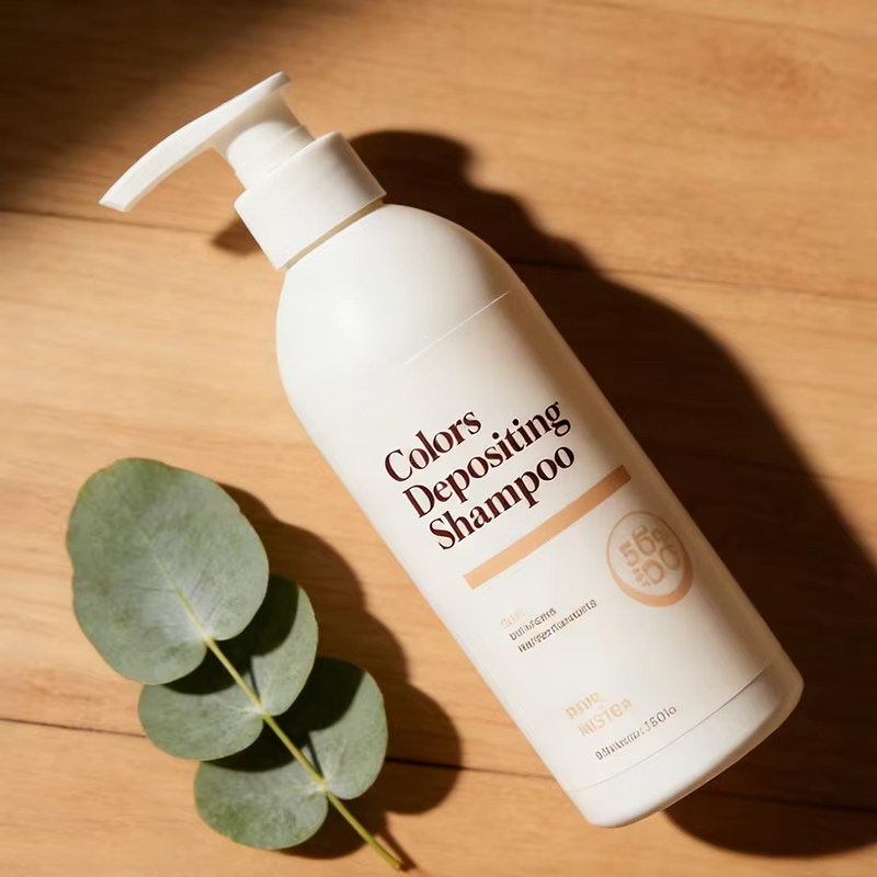 NKOET hair care bottle styled against a warm neutral backdrop